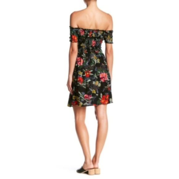 RD Style Black Off The shoulder Sun Dress Sz M NWT - Picture 2 of 8